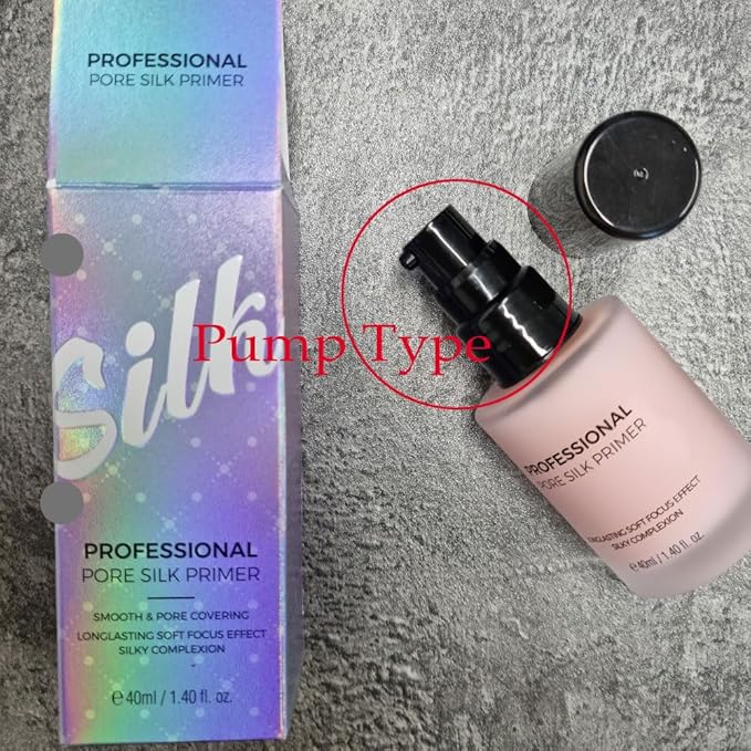 PRETTYSKIN Professional Pore Silk Makeup Primer for Face 40ml /1.40fl.oz. Long-Lasting, Non-Sticky for Pores, Fine Wrinkles Cover, Titanium Dioxide (Pore Primer)