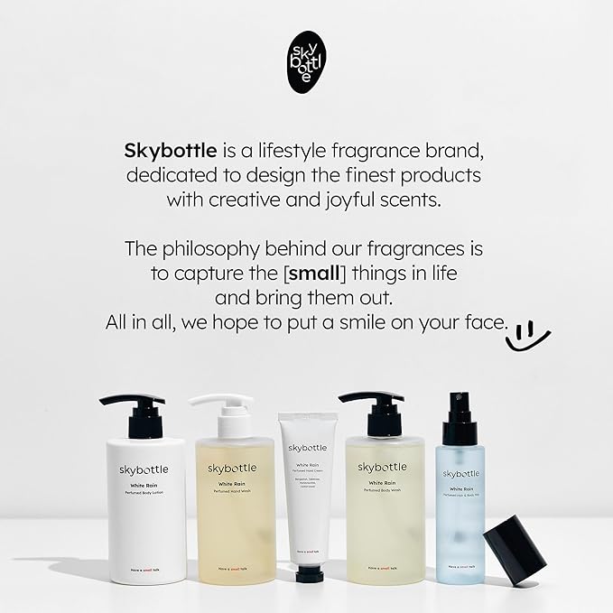 skybottle Scented Hand Cream, Fast-Absorbing Shea Butter & Hyaluronic Acid Moisturizer, Lily of the Valley, Grapefruit & Lemon Scent, Korean Lotion Gift for Dry Skin, Travel Friendly, 1.7 Fl Oz