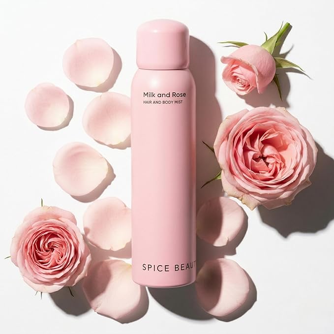 Milk & Rose Hair & Body Mist | Hydrating Floral Mist for Hair, Skin & Clothing | Rose, Goat Milk & Skin-Loving Ingredients | 6.7 oz