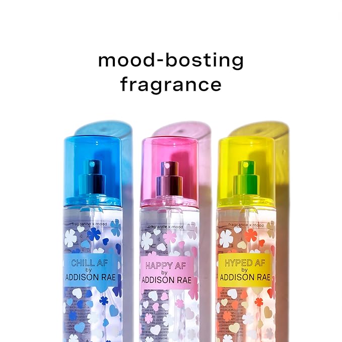 Addison Rae Fragrance Happy - Fragrance Mist for Women - Fruity Floral Scent - Pink Lychee and Red Grapefruit - Vegan, Cruelty Free - 236 ml
