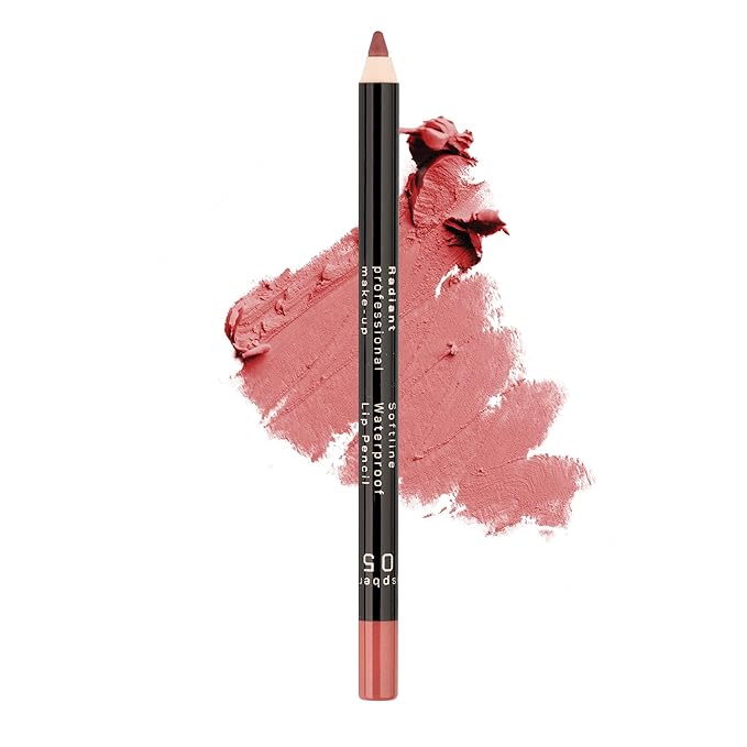 Radiant Professional Waterproof Lip Liner Pencil – Long Lasting, Creamy & Highly Pigmented Lipliner with Vitamin E & Jojoba Oil – Smudge-Proof, Smooth Lip Contour, 1.20 g (05 RUSPBERRY)