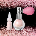Body Glitter Spray, Hair Glitter Spray, Body Shimmer Powder, Face Glitter Highlighter, Glitter Spray, Body Shimmer Spray for Skin (Golden)