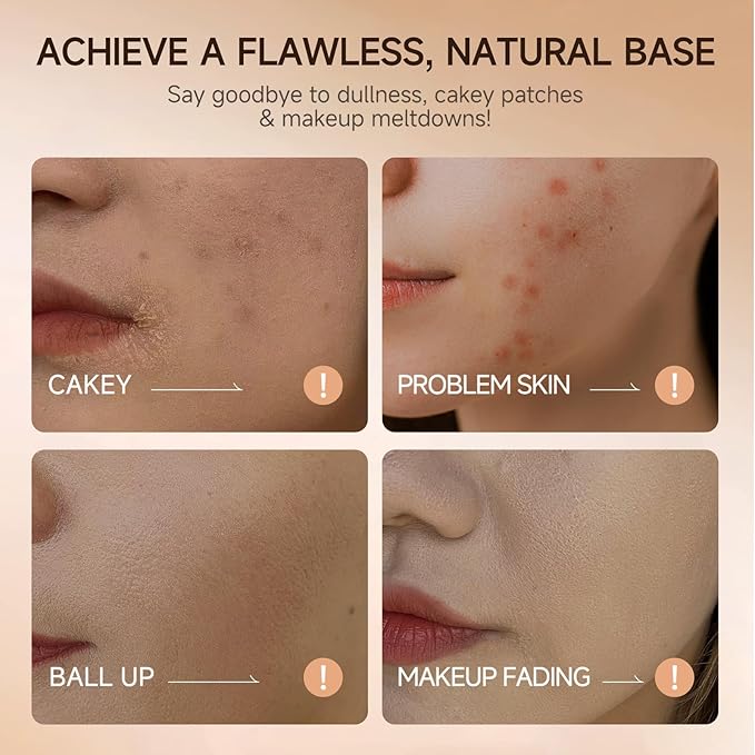 Korean Foundation Stick for Mature Skin, Waterproof Natural Nude Full Coverage Foundation Makeup Concealer, Double Head Foundations Make Up Sticks with Brush for All Skin (#05 CHOCOLATE)