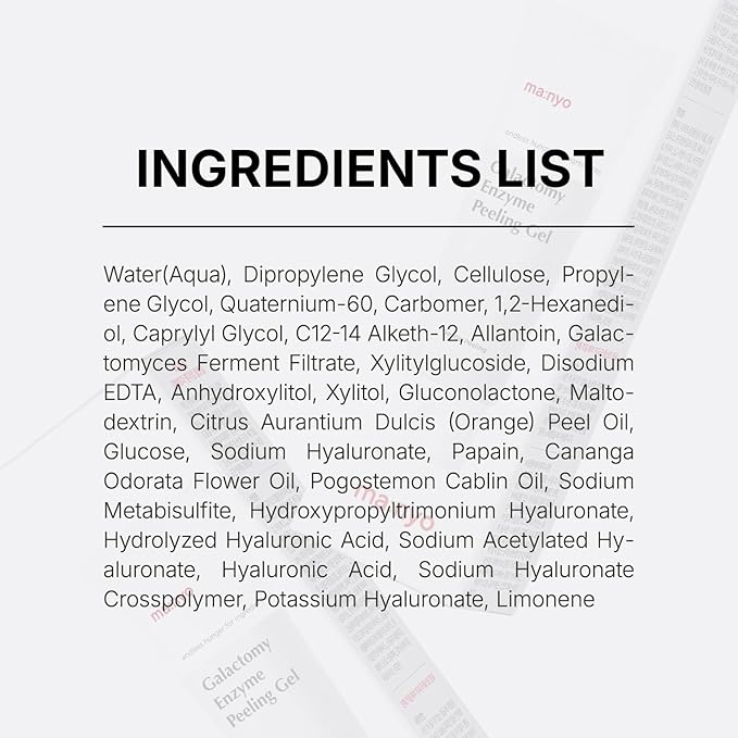 MANYO Galactomy Enzyme Peeling Gel, Face and Body Scrub, Dead Skin Remover, Blackhead Remover, Korean Exfoliating Gel, Korean Skin Care, 2.5fl oz (75ml)