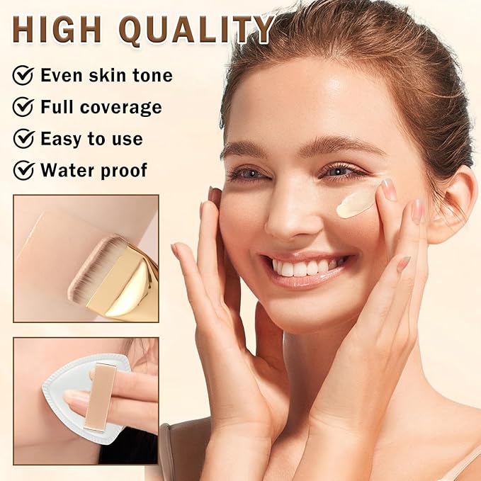 AIUEO Airbrush Foundation Makeup Spray for Mature Skin Lightweight Full Coverage Airbrush Flawless Setting Spray Foundation Makeup-05 Light