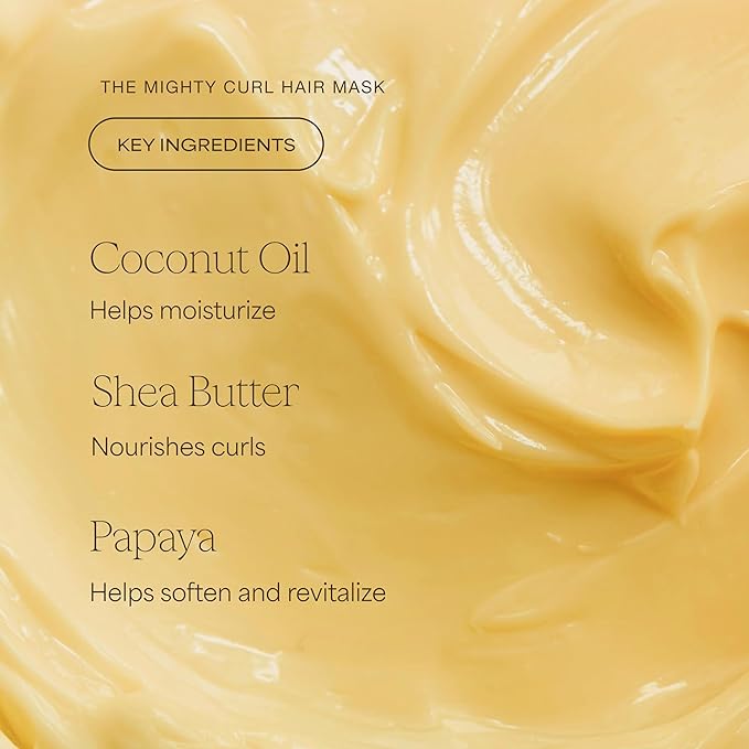 Raw Sugar The Mighty Curl & The Moisture Smoothie Mask Duo, Without SLS/SLES & Parabens, Color-Friendly, Vegan