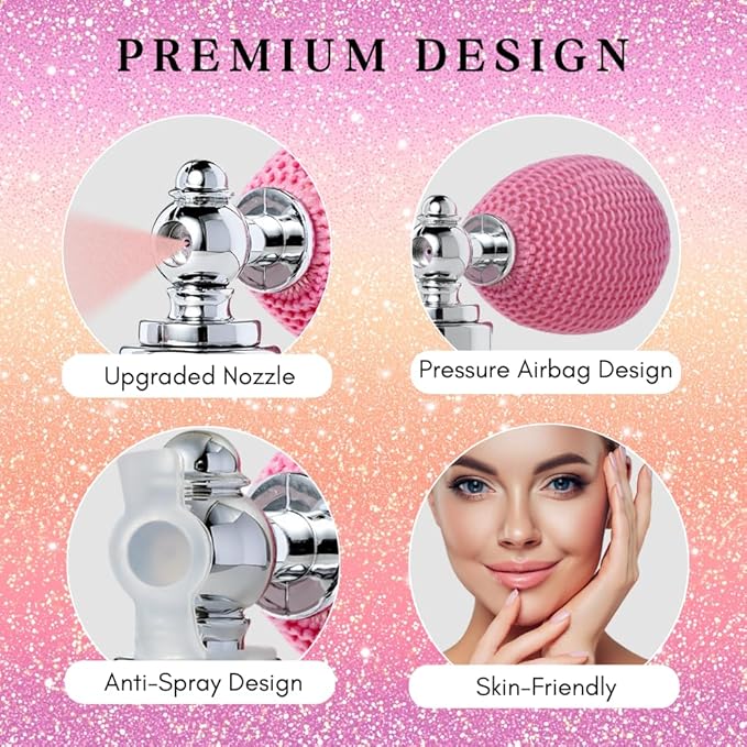 Body Glitter Spray, Hair Glitter Spray, Body Shimmer Powder, Face Glitter Highlighter, Glitter Spray, Body Shimmer Spray for Skin (Gold)