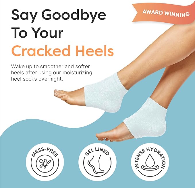 ZenToes Moisturizing Fuzzy Sleep Socks with Vitamin E, Olive Oil and Jojoba Seed Oil to Soften and Hydrate Dry Cracked Heels (Regular, Slate)2 Pair (Pack of 1)