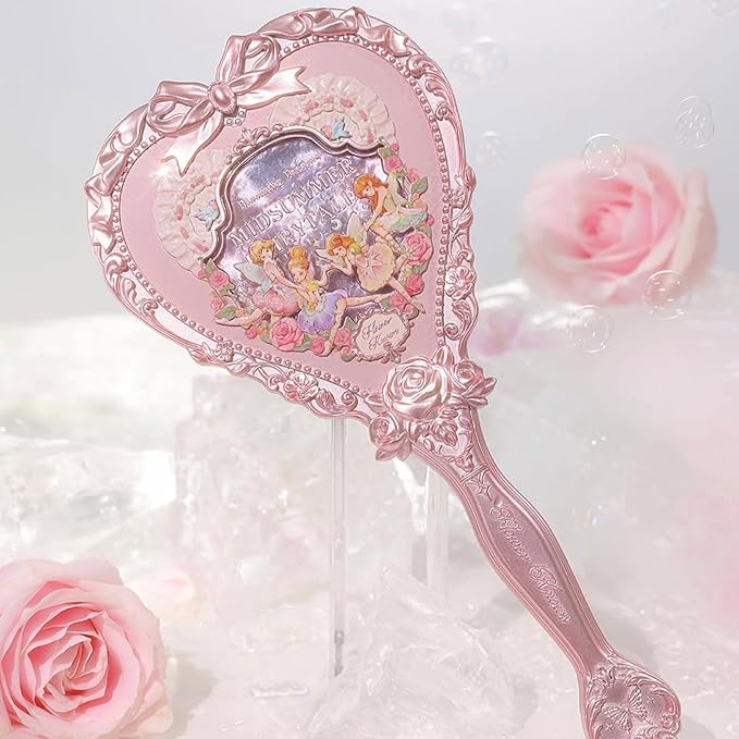 Flower Knows Swan Serenade 11-Piece Makeup Gift Box Set,Includes Makeup Palette,Blush,Highlighter,Lip Gloss,Hand Mirror,Bag Charm,Brush*2,Gift Box,Perfect Anniversary Valentine,Make Up Gift