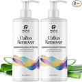 Exfoliating Callus Remover for Feet Care - Urea Foot Cream for Calluses and Dry Feet with Aloe and Tea Tree Essential Oil - Foot Callus Remover for Cracked Dead Corned and Rough Skin (16 Fl Oz)