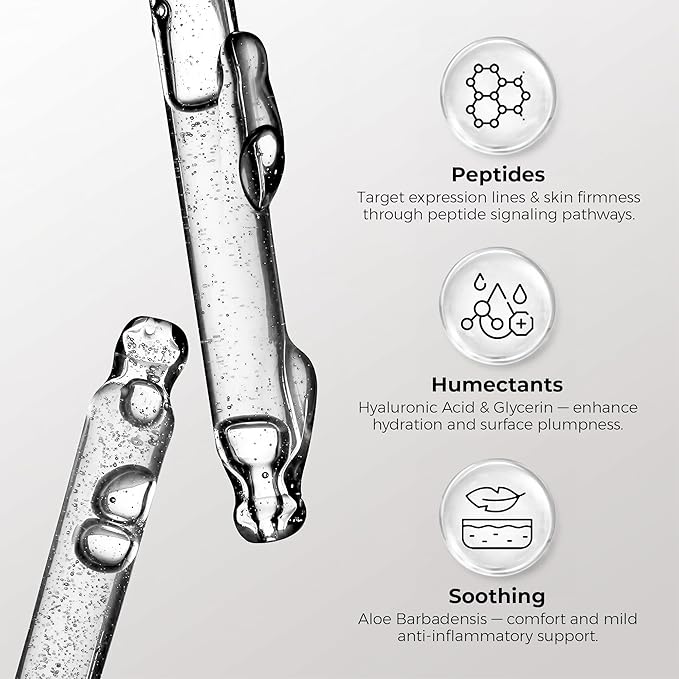 SKIN DEVA 20% Argireline Serum with Matrixyl 3000 Pure Hyaluronic Acid Serum For Face Deep Wrinkle Reducer Anti Aging Tones Skin and Stimulates Collagen Peptides Serum For Face - Pack of 2