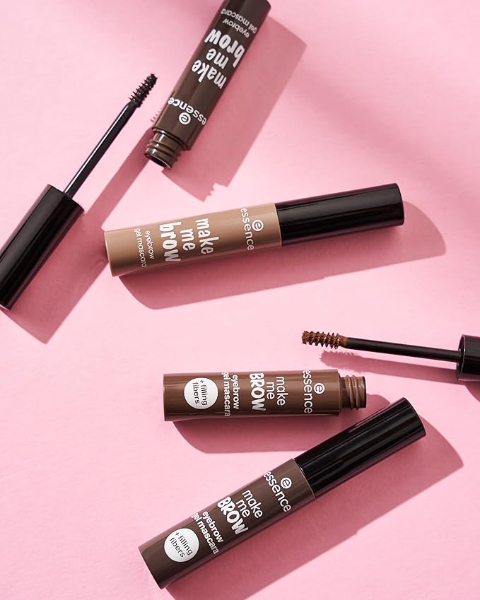 essence | 3-Pack Make Me Brow Eyebrow Gel Mascara | Infused with Fibers to Fill & Sculpt | Vegan & Paraben Free | Cruelty Free (05 | Chocolaty Brows)
