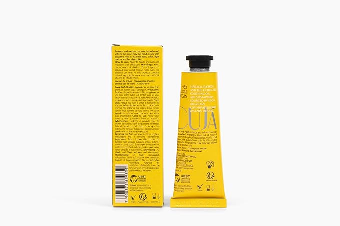 natura – Passion Fruit Hand Cream Travel Size – Soothing Balm – 24-Hour Hydration for Dry Hands – Fast Absorbing, Vegan Moisturizer – Calming & Nourishing Brazilian Hand and Cuticle Care- 1.41oz (40g)