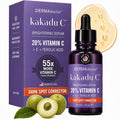 DERMAdoctor Vitamin C Serum For Face 20% Vitamin C, Vitamin-E, Ferulic Acid, Ascorbic Acid Concentrated Dermatologist-Formulated Anti Aging Face Serum, Hydrating & Discoloration - 1.0 fl oz