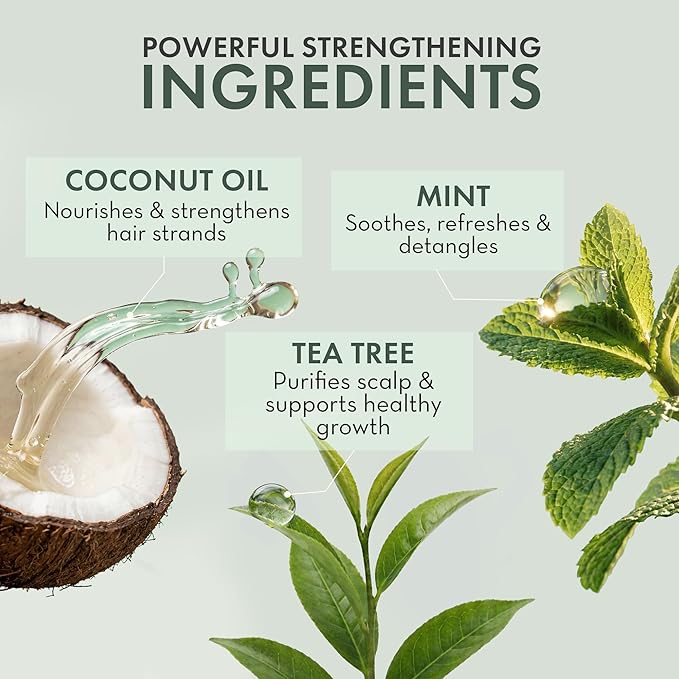 Leave In Conditioner Spray – Tea Tree Scalp Treatment (2 Pack) – Anti-Dandruff, Dry & Itchy Scalp Relief, Hydrating Formula for Psoriasis Care – Detangles & Nourishes Hair