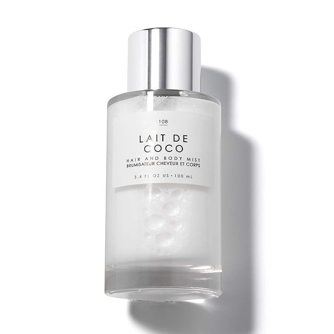 Le Monde Gourmand Lait de Coco Hair & Body Mist for Women, Coconut Hair Perfume & Body Spray, Creamy Coconut Vanilla Bergamot Scent, Vegan & Cruelty Free, 3.4 fl oz (100 ml)
