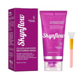 Skynflow Overnight Hydrating Sleep Mask 95ml with Silicone Brush - 3-in-1 Wash Off Gel Mask with Hyaluronic Acid，Hydrolyzed Collagen& Niacinamide - For Deep Moisturize, All Skin Types