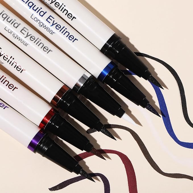 UCANBE Purple Mascara and Liquid Eyeliner Set, Waterproof Colored Eye Makeup Duo - Enhance Your Gaze with Natural Lasting Lift & Curl for Lashes and Pigmented Smudge-Proof Eye Liner