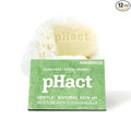 ANDREW LESSMAN pHact Moisture-Rich, Soap-Free Cleansing Bar Cucumber. Natural Skin pH. All Skin Types - Even Sensitive Skin. Hypoallergenic. Dermatologist Tested. 12 - Pack 4.25 oz each