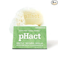 ANDREW LESSMAN pHact Moisture-Rich, Soap-Free Cleansing Bar Cucumber. Natural Skin pH. All Skin Types - Even Sensitive Skin. Hypoallergenic. Dermatologist Tested. 3 - Pack 4.25 oz each