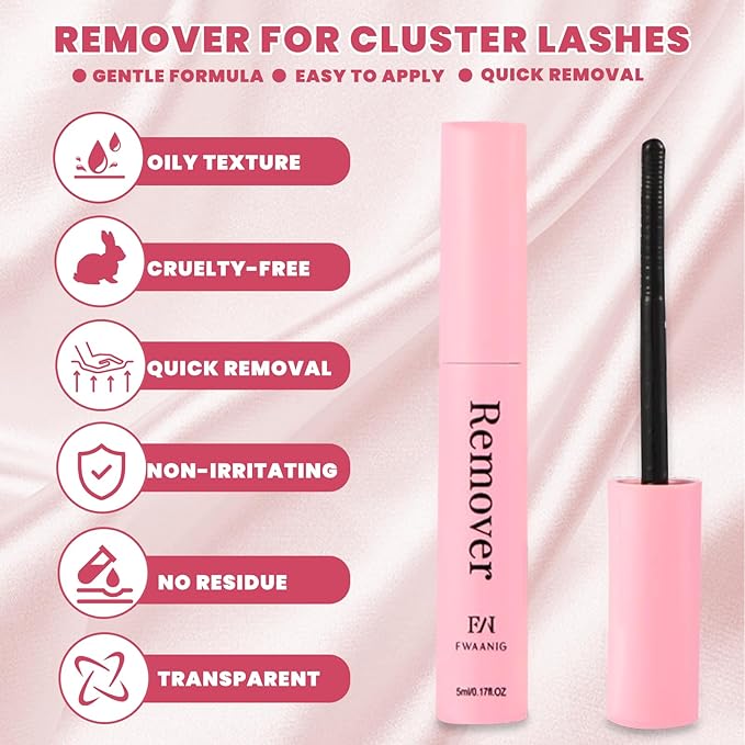 False Eyelash Lash Clusters Kit, Fuller Wispy Lashes for Everyday Glam, Complete Lash Kit with Bond, Seal & Remover, 240PCS 8-16mm with Tweezers and Brush