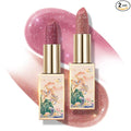 CATKIN Lip Balm Color Tinted Shimmer Lipstick Ultra Hydrating Lip Moistrurizer Lip Care with Vitamin E Nourishing For Cracked & Dry Lips 0.12 oz 2pcs (C14+C15)