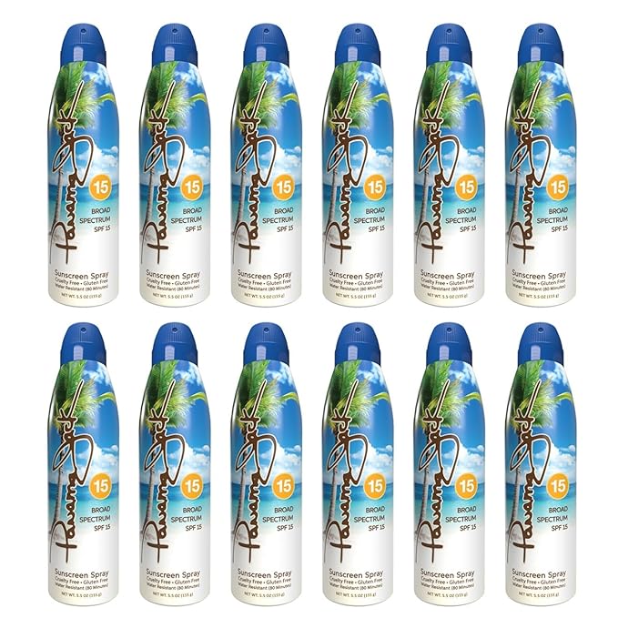 Panama Jack Continuous Spray Sunscreen, Spf 15, 5.5 Ounce