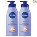 NIVEA Smooth Daily Moisture Body Lotion, Shea Butter 16.9 oz (Pack of 2)
