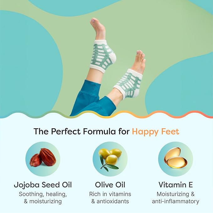 ZenToes Moisturizing Socks for Cracked Heel Treatment, Vitamin E, Olive Oil and Jojoba Oil Infused Heel Socks, Spa Gifts for Women, Mothers Day Gifts (Green Gingham & Multi Plaid, Regular)