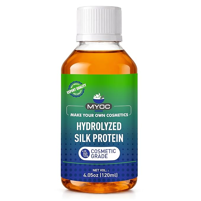 Hydrolyzed Silk Protein (120 ml / 4.06 Fl Oz) – Cosmetic Grade For Skin & Hair Care Formulations - Water-Soluble Protein for DIY Creams, Serums, Conditioners & Masks