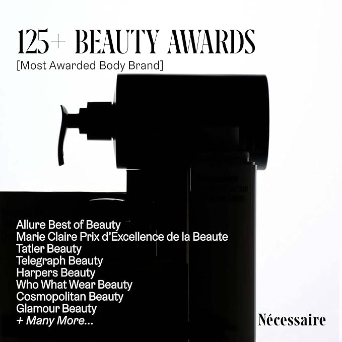 Nécessaire The Body Wash Hinoki - Multi-Oil Shower Gel Body Wash for Women + Men. Non-Comedogenic + Hypoallergenic for Sensitive Skin with Niacinamide. 8.4 fl oz.