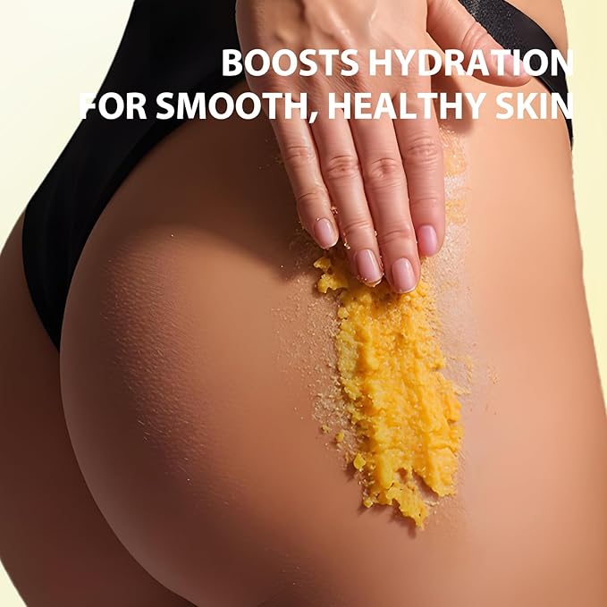 Bikini Area Exfoliator with Turmeric,Ingrown Hair & Razor Bump Scrub for Bikini,Underarm & Inner Thigh – Skin Smoothing, Moisturizing,Body Scrub For All the Skin (5.29oz)