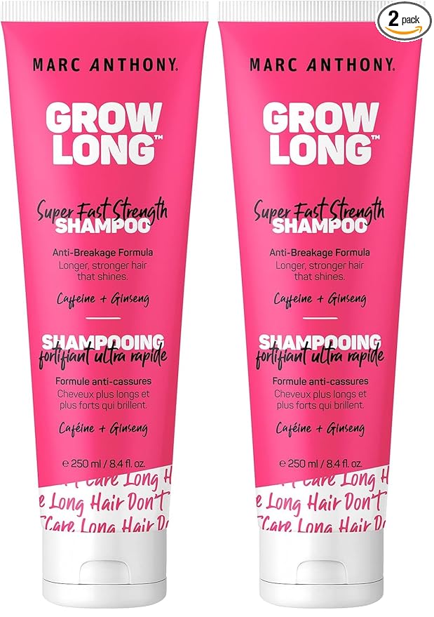 Marc Anthony Strengthening Grow Long Super Fast Strength Shampoo, 250 Ml (Pack of 2)