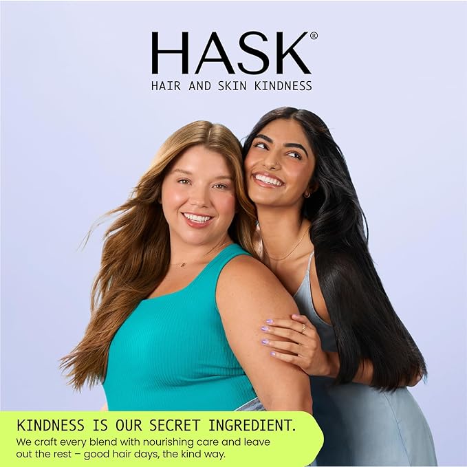 HASK Gloss Coat + Argan Oil High Shine Glaze | Glass Hair Shine, Smooths Frizz, 5 Minute Rinse Treatment | Sulfate, Paraben, & Cruelty Free, Color Safe, Vegan, 5 fl oz