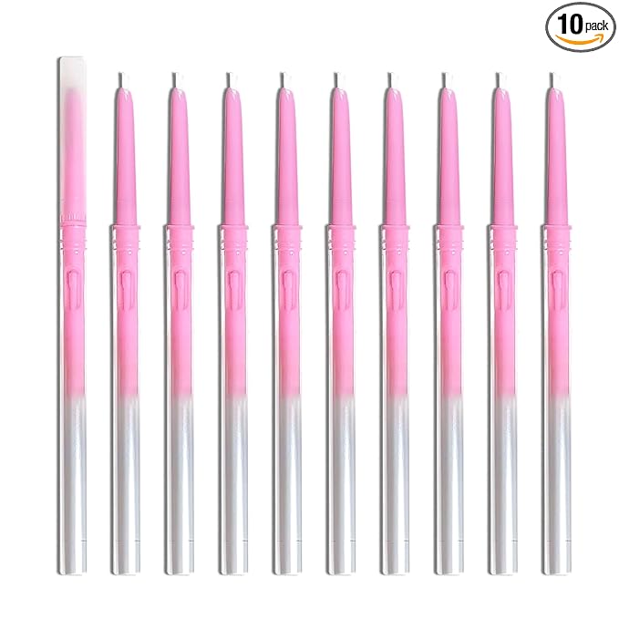 10 PCS White Eyeliner Pencils,Professional Long Lasting Waterproof White Makeup Pencils,Highly Pigmented Inner Corner Eye Highlighter Eyeliner Pencil Eye Liner Pen Sets