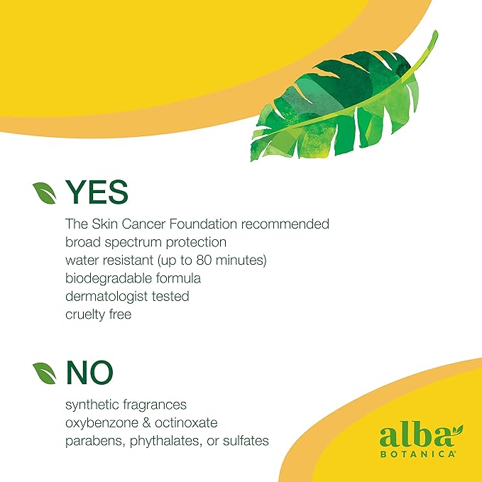 Alba Botanica Kids Sunscreen Spray for Face and Body, Tropical Fruit, Broad Spectrum SPF 50, Water Resistant, 5 fl. oz. Bottle (Pack of 2)