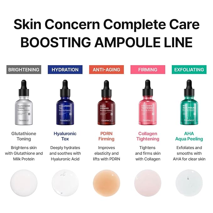 CENTELLIAN 24 AHA Aqua Peeling Boosting Ampoule (1.01fl oz) - Gentle Exfoliating & Hydrating Serum with AHA Complex, Refines Pores & Enhances Skin Clarity, Korean Skin Care