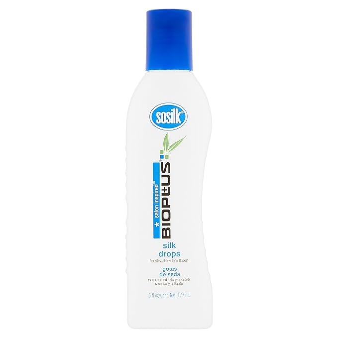 Silk Serum Drops Professional Salon Lightweight Serum, Protects and Maintains Hair & Skin, Vitamin E, Silky Feel, High-Gloss Shine, No Build-up for both Wet and Dry Hair 6oz