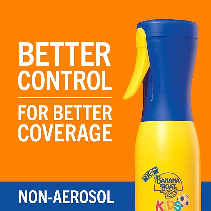 Banana Boat 360 Coverage Kids Sunscreen Mist SPF 50 Bundle | Non-Aerosol Kids Sunscreen Spray with Refill, Childrens Sunblock Spray SPF 50, 5.5Fl Oz ea Bundle Pack