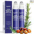 Hair Growth Serum Roll On with Rosemary, Caffeine & Biotin, Helps Support Fuller-Looking Hair, Clean Non-Greasy Scalp Serum for Thinning Hair 2-pack, 2.16 Fl Oz