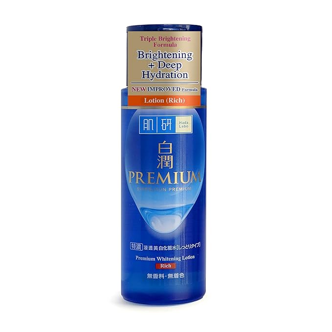 ROHTO Hadalabo Shirojun Premium Lotion, Moist, 0.37 Pound
