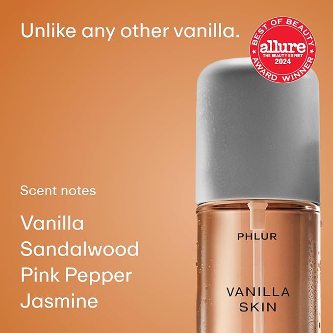 PHLUR Sweet Skin Trio ($78 Value) - Exclusive 3pc Travel Size Body Mist Set ft. Vanilla Skin, Heavy Cream, Caramel Skin (3 x 3 fl oz)