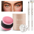 Erinde Natural Freckle Foundation Makeup Kit - Liquid Freckle Pen & Fake Freckles Stamp Air Cushion & Powder Cushion Blush, Long Lasting Waterproof Freckles Tattoo Marker for Natural Sunkissed Makeup