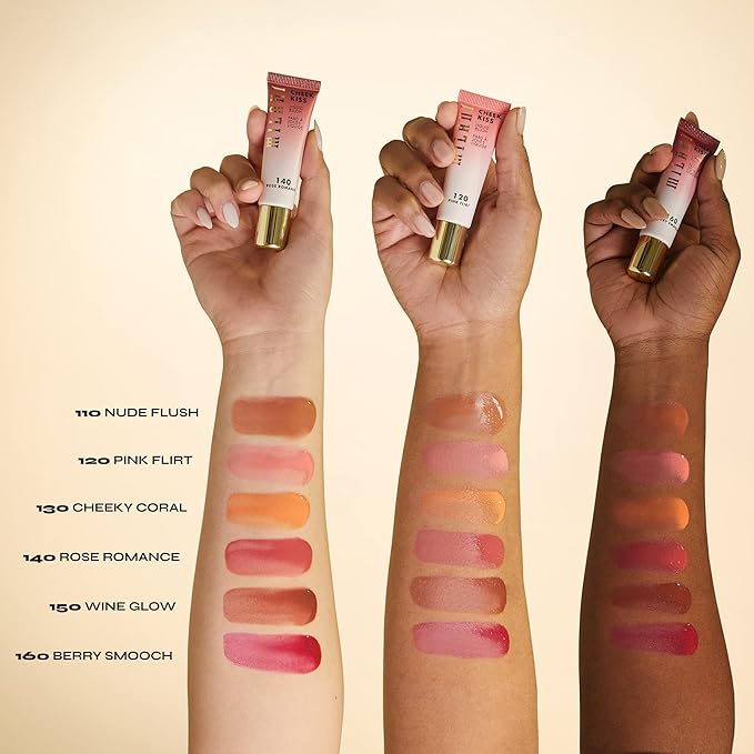 Milani Cheek Kiss Liquid Blush Makeup, Lightweight, Blendable & Buildable for Radiant Flushed Cheeks, Skin-Loving Formula - Berry Smooch