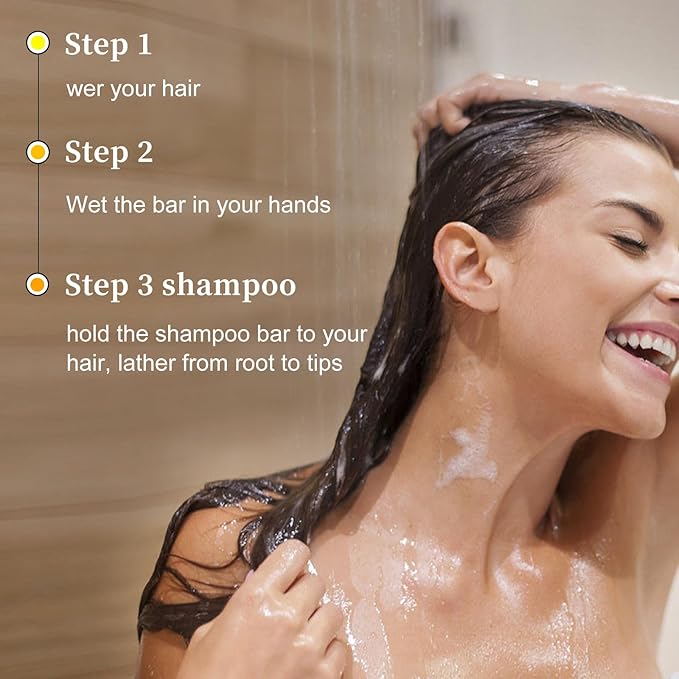 Argan Oil Bar Shampoo and Conditioner Set for Strengthening, Cleansing & Moisturizing Dry & Curly Hair,Travel Size, Zero Waste, 2pc Set