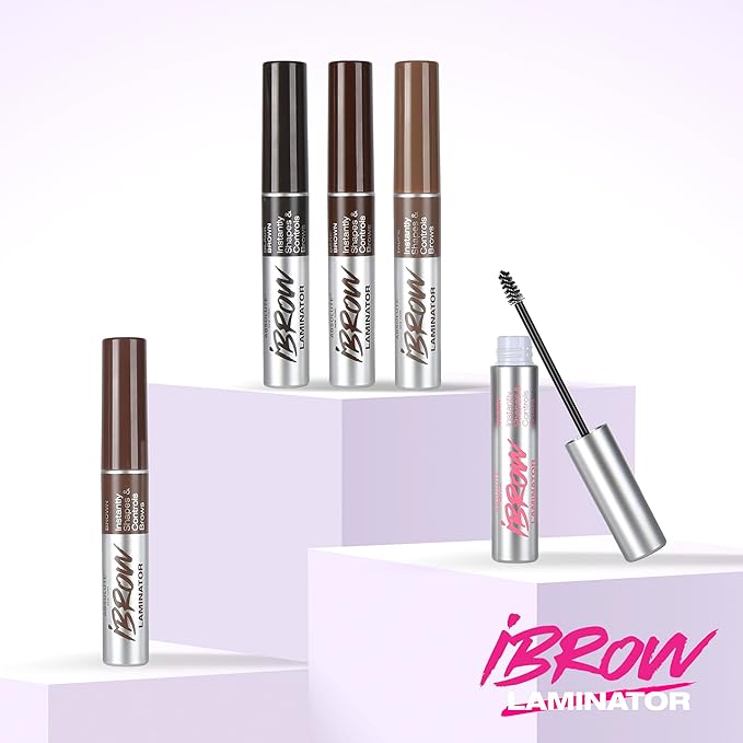 Absolute New York Waterproof Eyebrow Gel for Tinting and Volumizing Eyebrows (MEBG14 Brown)