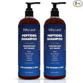 Shiny Leaf Peptide Shampoo for Hair Thinning - DHT Blocker with Biotin, Caffeine & Saw Palmetto - Sulfate Free Thickening Formula for Women & Men, Color Safe Shampoo for All Hair Types 16 oz (2 Pack)