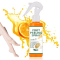 Foot Peeling Spray Oil,Moisturizing Nourishing Foot Exfoliating Peeling Spray,Instantly Hydrating Gently Foot Peel Off Spray for Removing Dead Skin & Calluses（Orange）