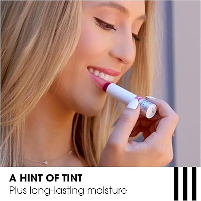 ChapStick Total Hydration Moisture + Tint Rose Petal Tinted Lip Balm Tube, Tinted Moisturizer - 0.12 Oz