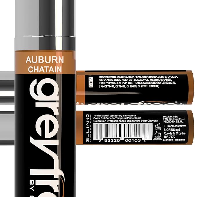 Root Touch-Up Hair Mascara Temporary Gray Roots Concealer (AUBURN)
